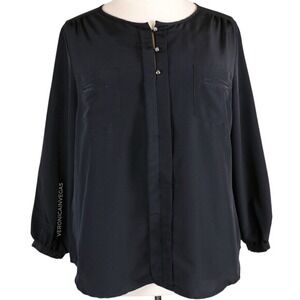 GEORGE BLACK PLUS‎ SIZE BLOUSE 2X